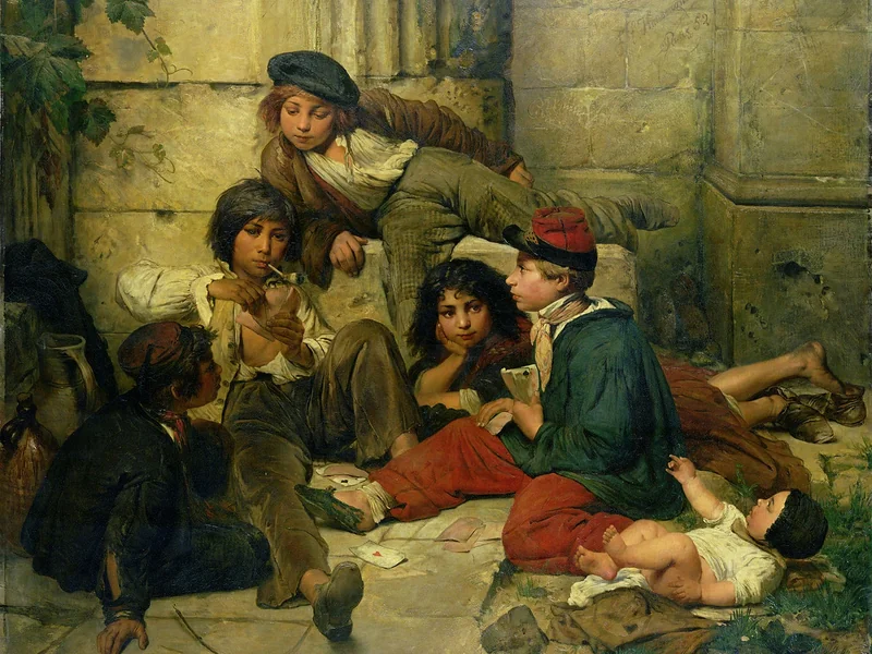 1825-Friedrich Karl Hausmann - Ragazzi di strada parigini (1852)